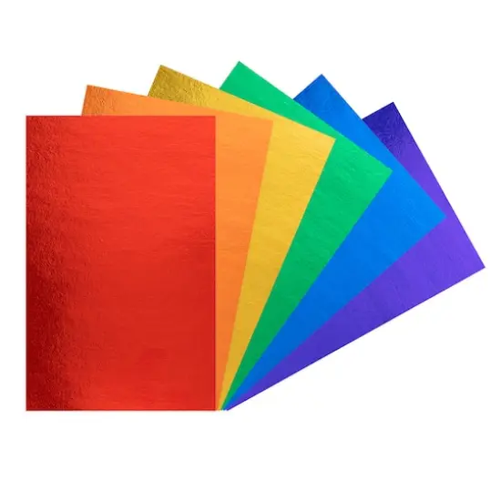 Primary Foil Cardstock Paper Value Pack by Recollections&trade;, 4.5" x 7" {4}