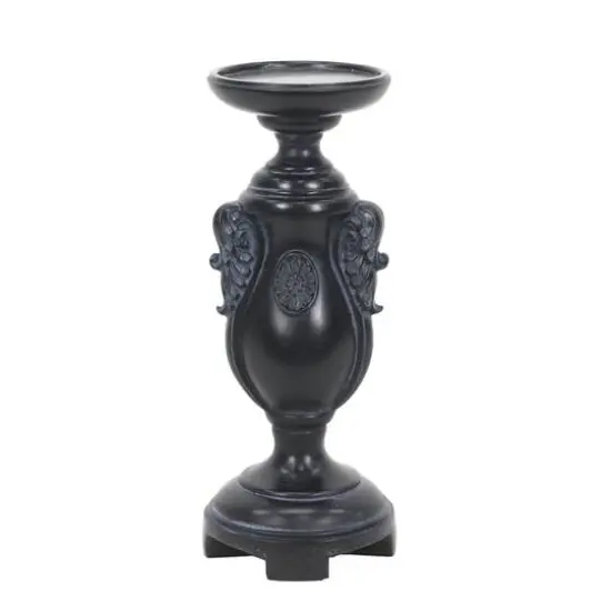 Black Scrollwork Pillar Candle Holder by Ashland&reg; {1}