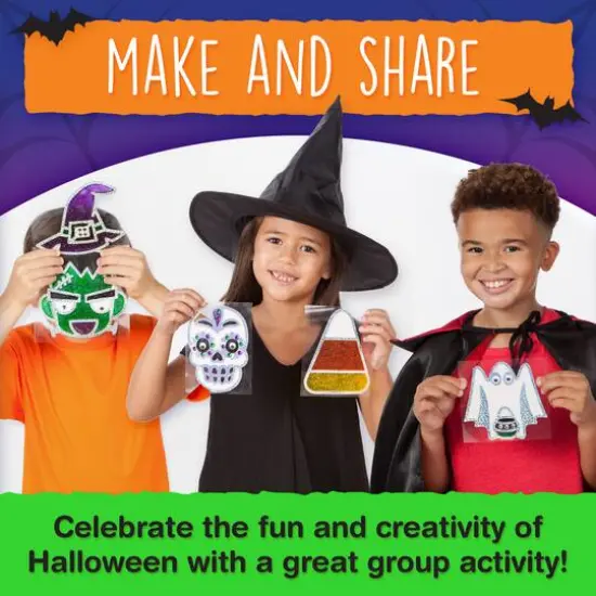 Creativity for Kids Halloween Easy Sparkle Window Art Kit {7}