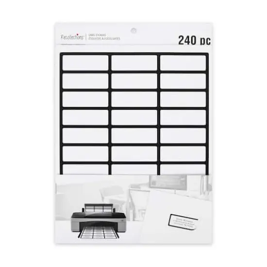 Black Border Address Label Stickers by Recollections&trade; {5}