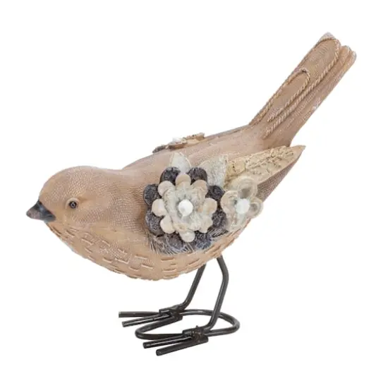 Floral Bird Figurines Set {4}