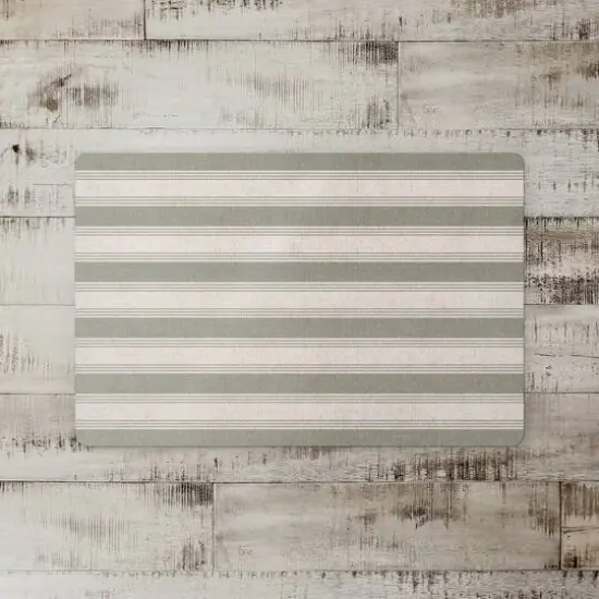 Stripe Floor Mat Green {3}