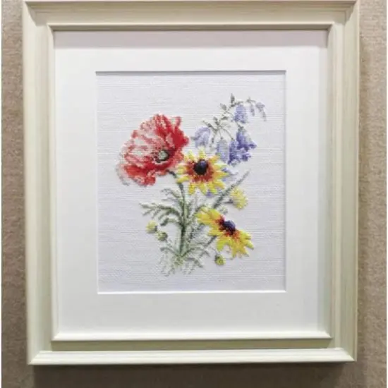 Alisa Bouquet With Poppy Cross Stitch Kit {3}