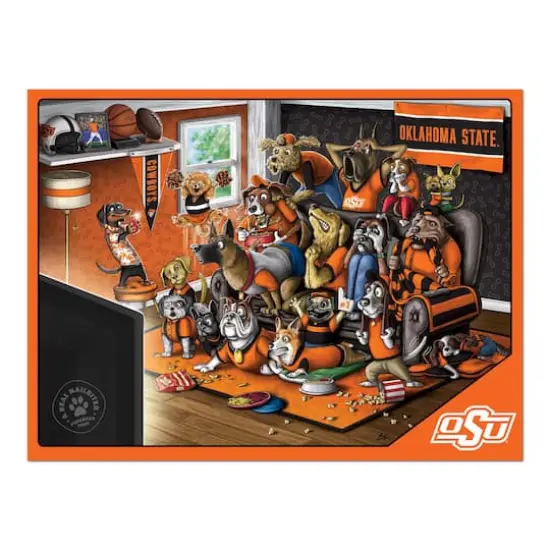 College Football Purebred Fans A Real Nailbiter 500 Piece Puzzle Oklahoma State Cowboys {5}