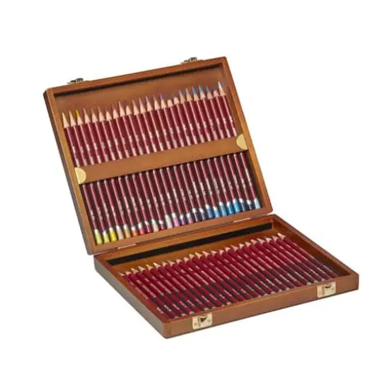 Derwent&reg; 48 Color Pastel Pencil Wood Box Set {1}