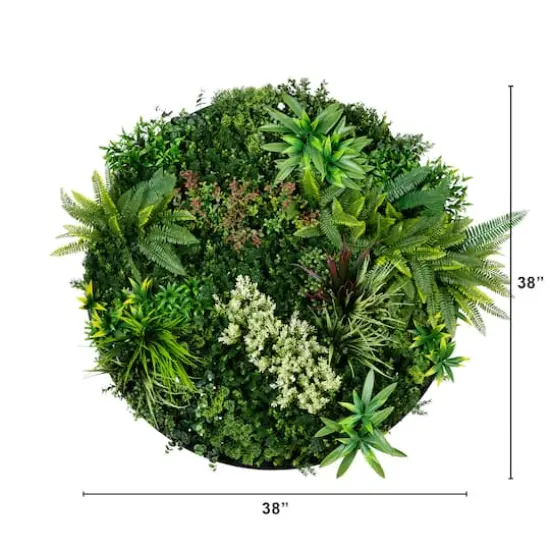 38" Framed Amazon Rainforest Artificial Living Wall Art Panel {3}