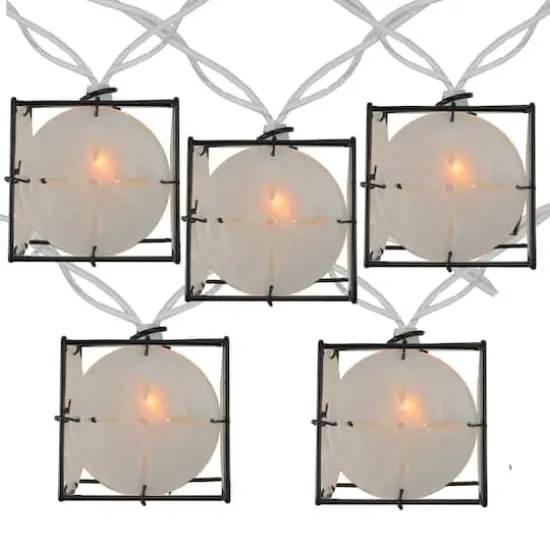 10ct. Pearlized White & Black Lantern Patio String Lights {1}