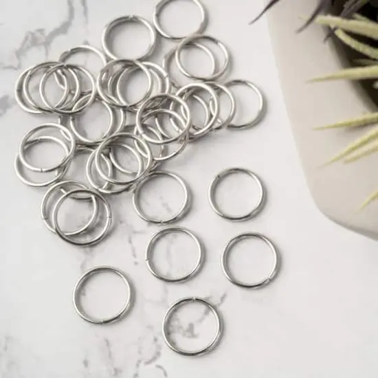 12mm Jump Rings, 35ct. by Bead Landing&trade; Stainless Steel {4}