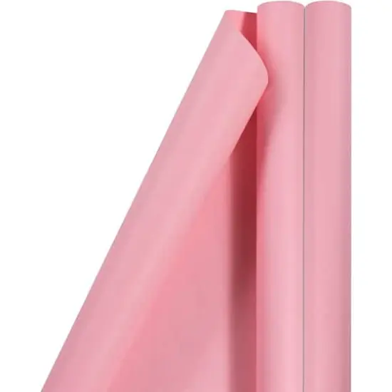 JAM Paper Matte Gift Wrap, 2ct. Light Pink {1}