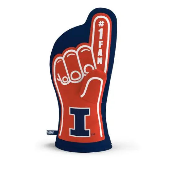 Quilted No.1 Oven Mitt Illinois Fighting Illini {1}