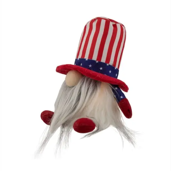 6" Lighted Americana Boy 4th of July Patriotic Gnome {5}