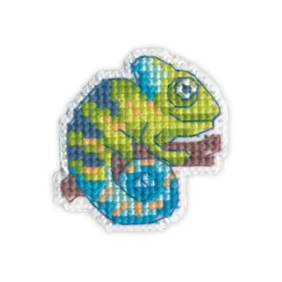 Oven Badge-Chameleon Cross Stitch Kit {1}
