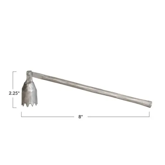 Hello Honey&reg; Pewter Finish Iron Flower Candle Snuffer {5}