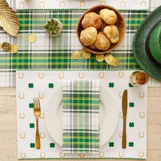 DII&reg; Clover Horseshoe Printed Placemats, 4ct. {8}