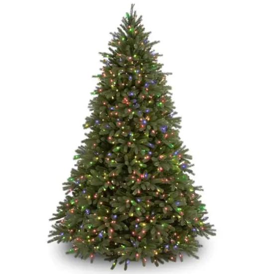 7.5ft. Pre-Lit Jersey Fraser Fir Artificial Christmas Tree, Multicolor Lights {1}
