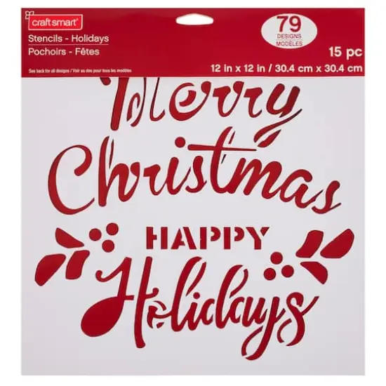 Holidays Stencils by Craft Smart&reg;, 12" x 12" {3}
