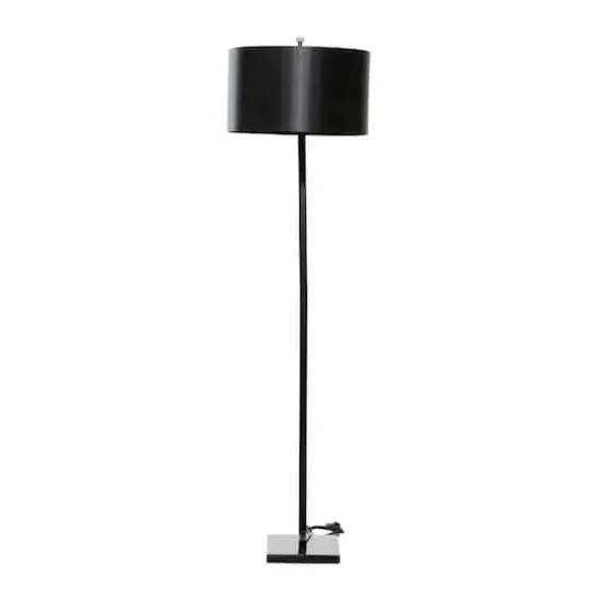 Black Metal Traditional Floor Lamp, 64" x 16" x 29" {3}