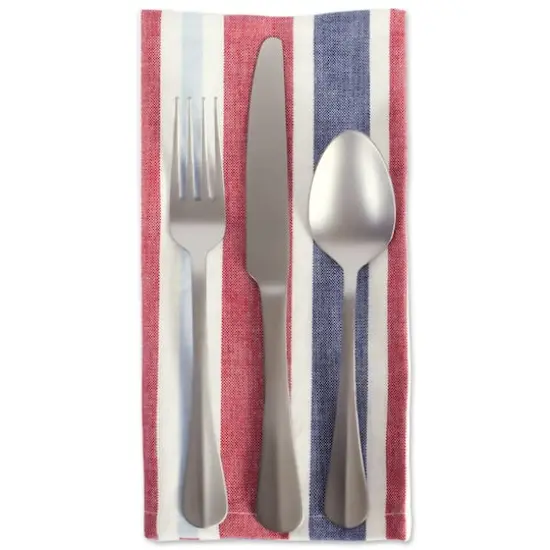 DII&reg; Patriotic Stripe Cloth Dinner Napkins, 6ct. {3}