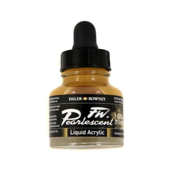 Daler-Rowney&reg; 1oz. FW Pearlescent Liquid Acrylic Ink 110 Bell Bronze {1}