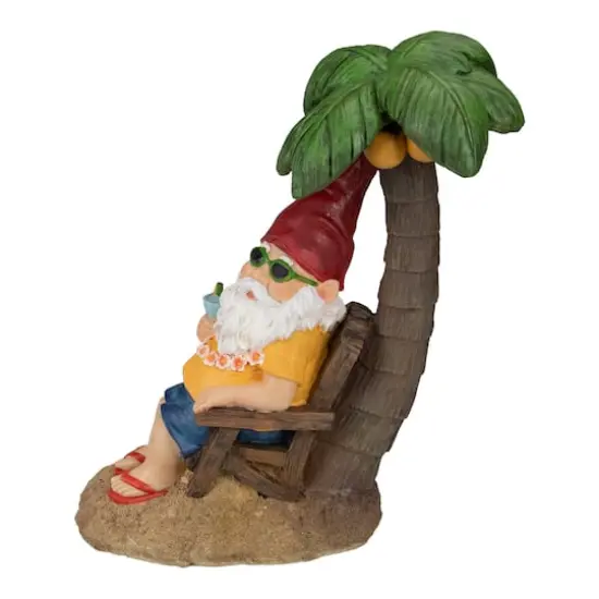 12.25" Tropical Gnome Outdoor Garden Statue {1}