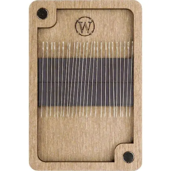 Wonderland Crafts Green & White Bead Embroidery Needle Box Kit {6}