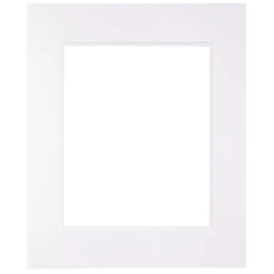 16" x 20" Double Mat by Studio D&eacute;cor&reg;, 11" x 14" Opening White/White {3}