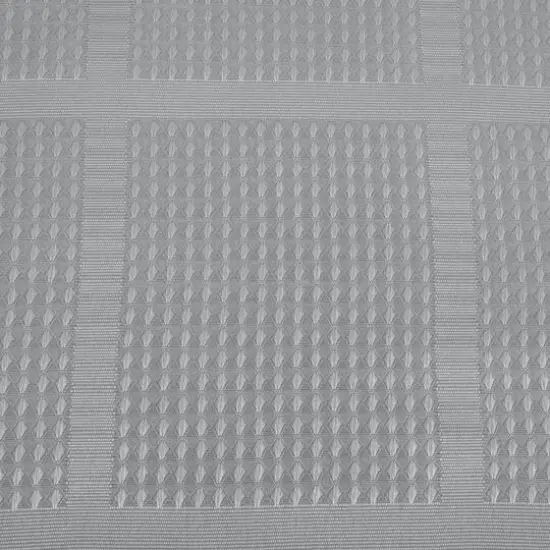 Elle D&eacute;cor Gray Jacquard Solid Weave Shower Curtain {8}