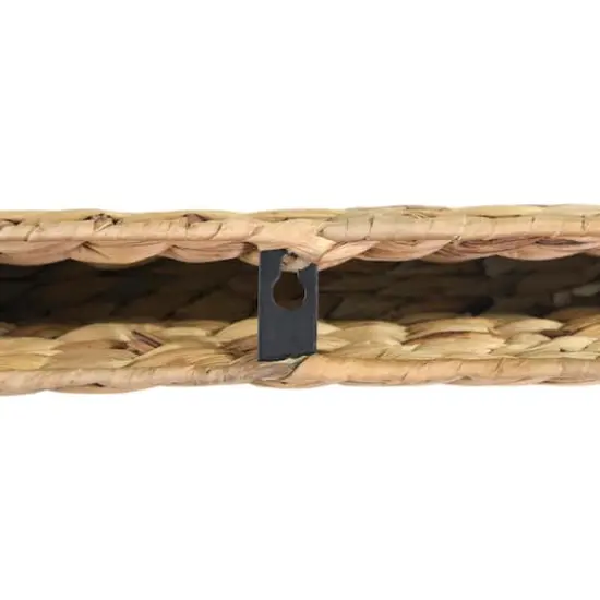 Hello Honey&reg; 23.5" Handwoven Water Hyacinth Wall Shelf {3}