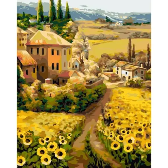 Crafting Spark Midday in Tuscany Painting by Numbers Kit {1}