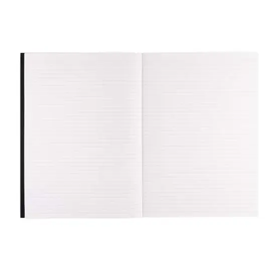 Fabriano&reg; EcoQua Plus A4 Lined Glue-Bound Notebook Black {4}