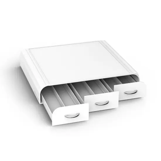 Mind Reader White 36 Capacity 'Anchor' Triple Drawer Single Serve Coffee Pod Holder {12}