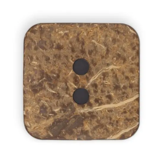 Dritz&reg; 35mm Blue Sustainable Coconut Square Button, 3ct. {5}