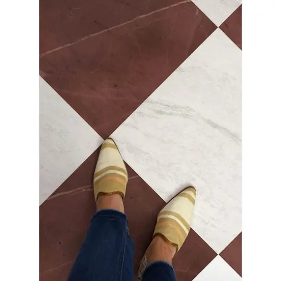 Chris Loves Julia Bonneville Peel & Stick Floor Tiles, 10ct. Oxblood {5}