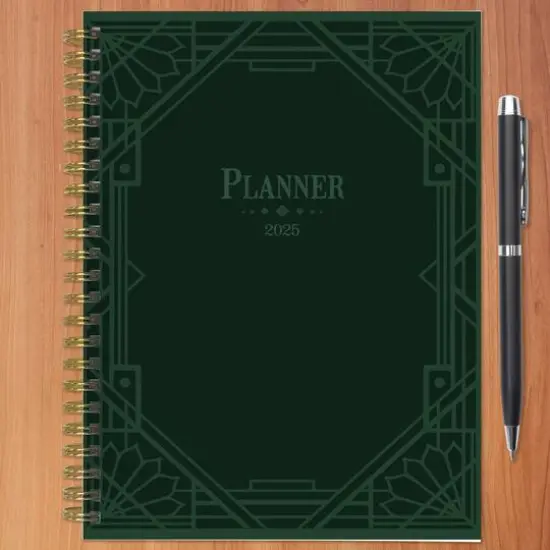 TF Publishing 2025 Medium Emerald Edition Weekly Monthly Spiral Planner {7}