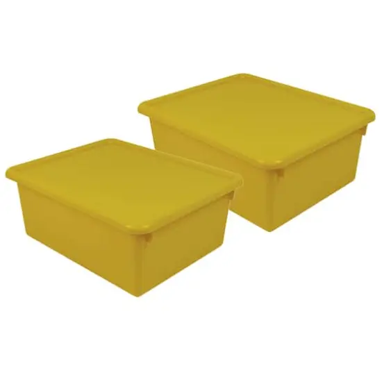Romanoff&reg; Stowaway&reg; 5" Letter Box with Lid, 2ct. Yellow {1}