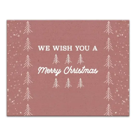 We Wish You a Merry Christmas Canvas Wall Art {1}