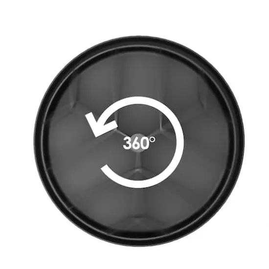 Mind Reader Black Metal Mesh 2-Tier Lazy Susan Granola Bar and Snack Organizer {7}