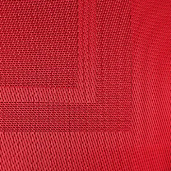 DII&reg; Vinyl Doubleframe Placemats, 6ct. Tango Red {5}