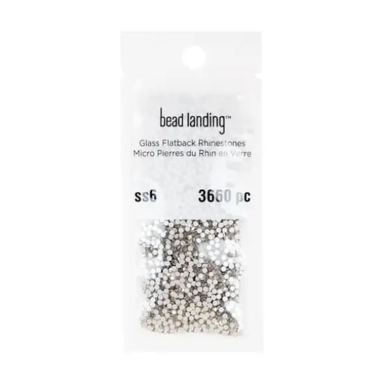 SS6 Glass Round Flatback Rhinestones by Bead Landing&trade; Clear {1}