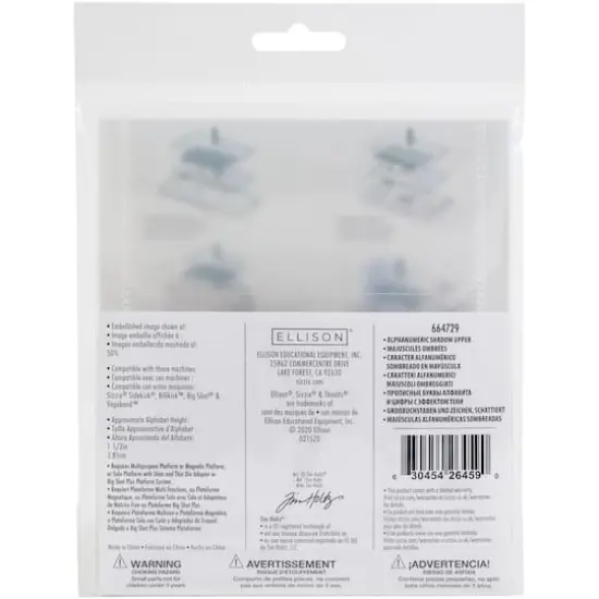 Sizzix&reg; Thinlits&reg; Alphanumeric Shadow Upper Die Set by Tim Holtz&reg; {4}