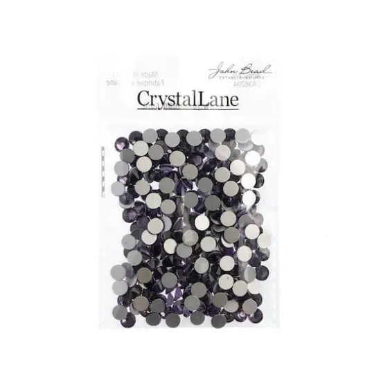 John Bead Crystal Lane SS30 Glass Round Flatback Rhinestones, 288ct. Light Violet {4}