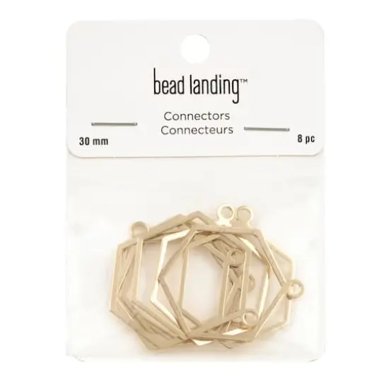Gold Hexagon Connectors by Bead Landing&trade; {3}