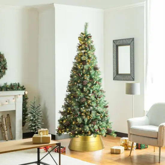 Glitzhome&reg; 26" Metal Tree Collar Gold {7}