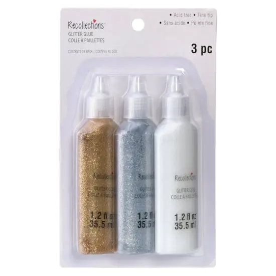 Mixed Glitter Glue, 3ct. by Recollections&trade; Metallic {6}