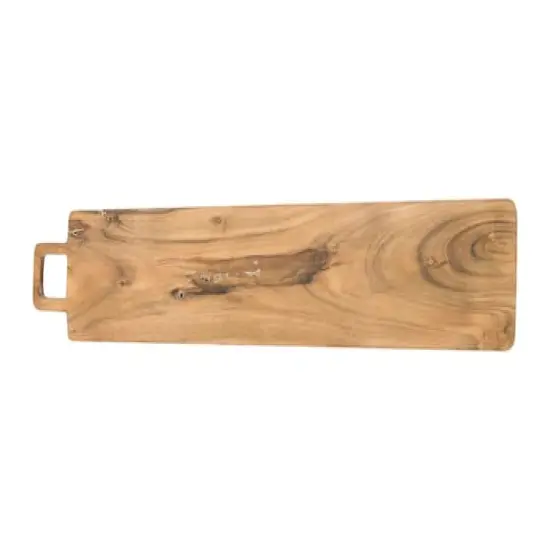Hello Honey&reg; 27.5" Rectangle Acacia Wood Cheese/Cutting Board with Square Handle {1}
