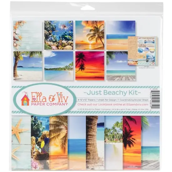 Ella & Viv Collection Kit 12"X12"-Just Beachy {1}