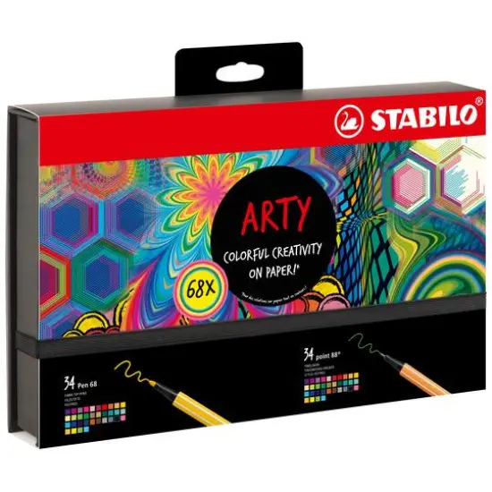 STABILO&reg; 68-Piece ARTY 34 point 88 & 34 Pen 68 Hero Set {1}