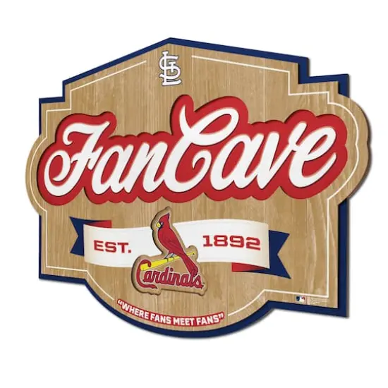 MLB Fan Cave Sign StLouis Cardinals {1}