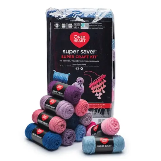 Red Heart&reg; Super Saver&reg; 12 Skein Super Craft Yarn Kit Gradients {7}