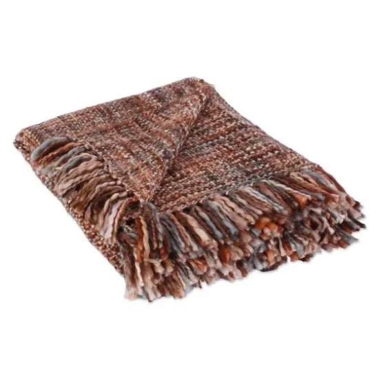 DII&reg; Bronze Variegated Acrylic Woven Throw {1}